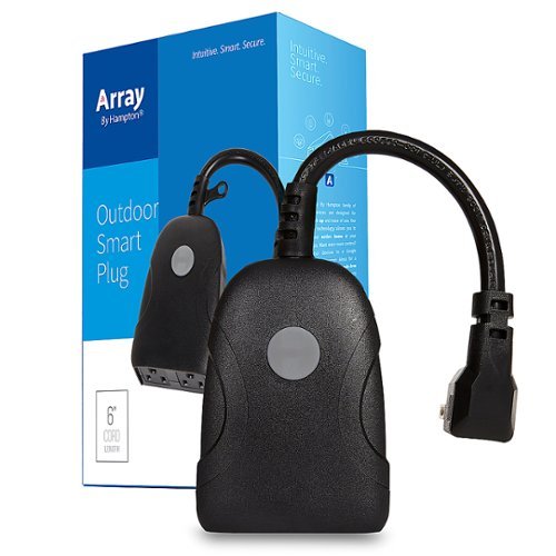 Array by Hampton - Outdoor Smart Wi-Fi Plug - Black