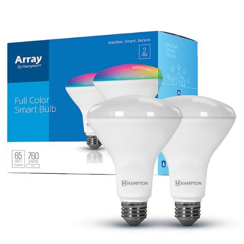 

Array by Hampton - BR30 Wi-Fi Smart LED Flood Light Bulb (2-pack) - Full Color