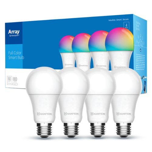 Image of Array by Hampton - A19 Wi-Fi Smart LED Light Bulb (4-pack) - Full Color