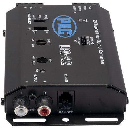 PAC LocPRO Advanced 2-Channel Active Line Output Converter with Auto Turn-On - Black WHERE TO BUY