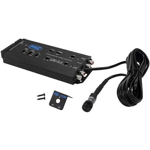 PAC LocPRO Advanced 2-Channel or 4-Channel Active Line Output Converter with Auto Turn-On - Black WORLDWIDE DELIVERY