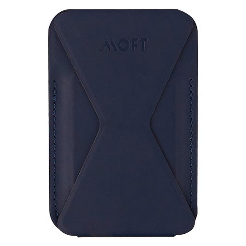 MOFT - Snap-on Phone Stand and Wallet for iPhone 12 and 13 Series - Blue-Front_Standard 