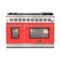 Forno Appliances - Capriasca 6.58 Cu. Ft. Freestanding Gas Range with Convection Ovens - Red-Front_Standard