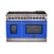 Forno Appliances - Capriasca 6.58 Cu. Ft. Freestanding Dual Fuel Electric Range with Convection Ovens - Blue-Front_Standard