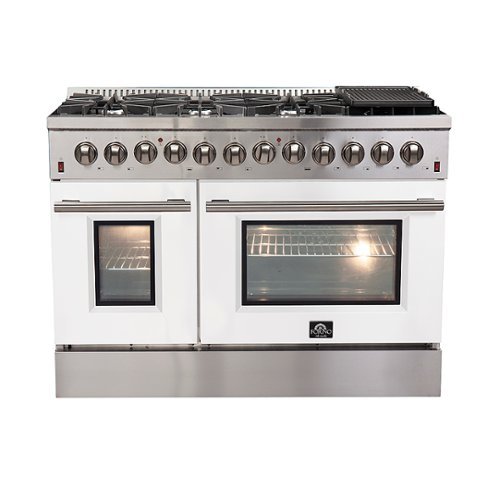 Forno Appliances - Galiano 6.58 Cu. Ft. Freestanding Dual Fuel Electric Range with Convection Oven