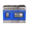 Forno Appliances - Galiano 6.58 Cu. Ft. Freestanding Dual Fuel Range with Convection Oven and Griddle - Blue-Front_Standard