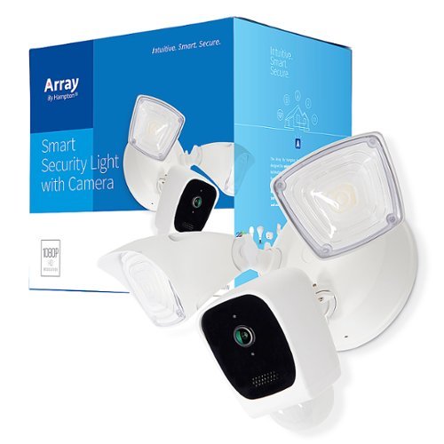 

Array by Hampton - Outdoor Wired 1080p Smart Security Light with Camera - White