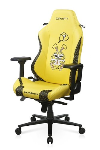 

DXRacer - Craft Series - D5000 - Ergonomic Gaming Chair - Yellow/Dinorabit