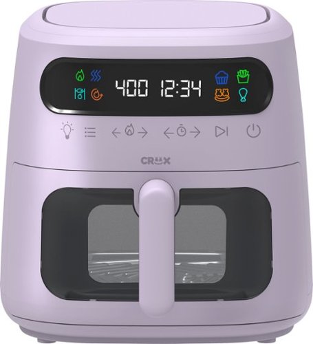 CRUX - 8-qt. Digital Air Fryer Kit with TurboCrisp - Limited Edition Lavender
