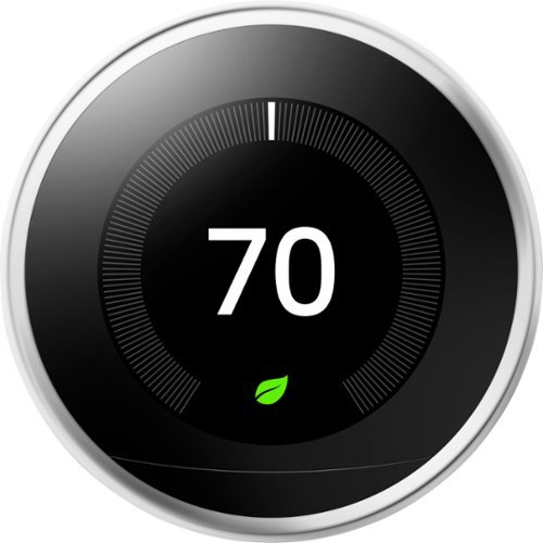 Google Nest Learning Smart Wifi Thermostat - Polished Steel GLOBAL SHIPPING