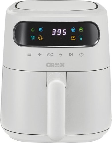 

CRUX - 3-qt. Digital Air Fryer Kit with TurboCrisp - White