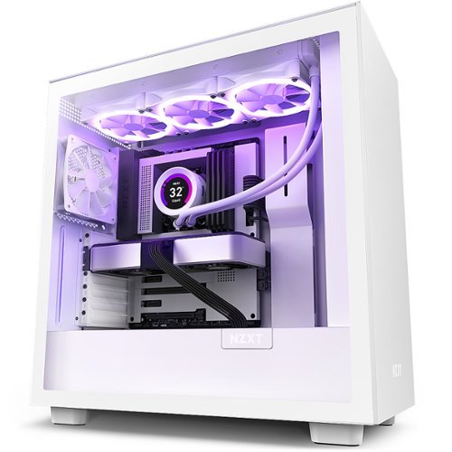 Photos - Software NZXT  H7 ATX Mid-Tower Case - White CM-H71BW-01 