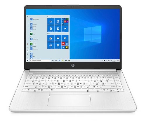HP - 14" Laptop - Intel Celeron N4020 - 4GB Memory - 64GB eMMC - Snowflake White-Front_Standard 