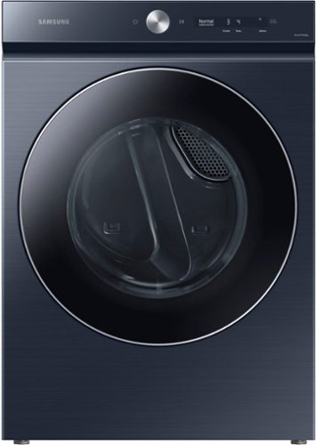 Samsung - BESPOKE 7.6 Cu. Ft. Stackable Smart Gas Dryer with Steam and AI Optimal Dry - Brushed Navy
