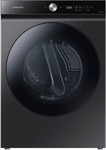 Samsung - BESPOKE 7.6 Cu. Ft. Stackable Smart Electric Dryer with Steam and Super Speed Dry - Brushed Black