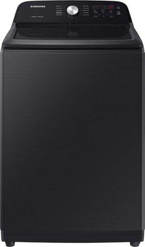 Samsung - 4.9 cu. ft. Large Capacity Top Load Washer with ActiveWave Agitator and Deep Fill - Black