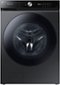 Samsung - BESPOKE 5.3 Cu. Ft. High-Efficiency Stackable Smart Front Load Washer with Steam and Super Speed Wash - Brushed Black-Front_Standard