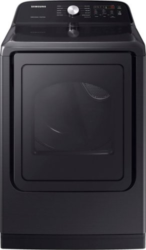 Samsung - 7.4 cu. ft. Electric Dryer with Sensor Dry - Brushed Black