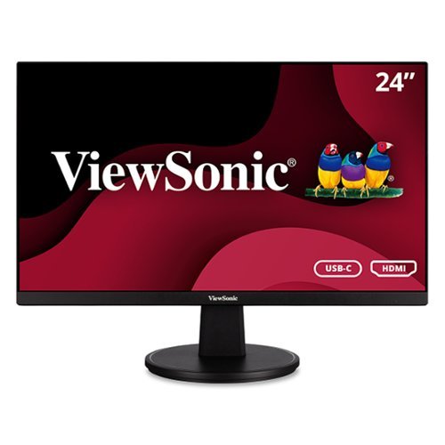 ViewSonic - VA2447-MHU 23.8" LCD FHD Monitor (DisplayPort VGA, HDMI) - Black