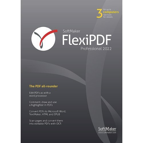 SoftMaker - FlexiPDF Professional 2022 (3-Devices) - Windows [Digital]