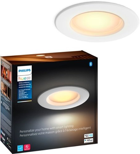 Philips - Hue Bluetooth 5/6" High Lumen Recessed Downlight - White Ambiance