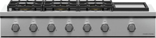Photos - Hob Fisher & Paykel  48 in. Professtional 6 Burner Drop-In Gas Cooktop with G 