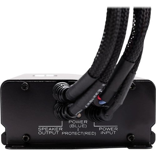 MB Quart Nautic 400W Class D 2-Channel Powersports Amplifier for Polaris Ride Command Source Unit - Black GLOBAL SHIPPING