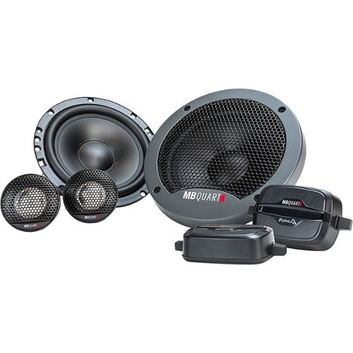 MB Quart - Formula Series 6.5" 2-Way Car Speakers with Polypropylene Cones (Pair) - Black