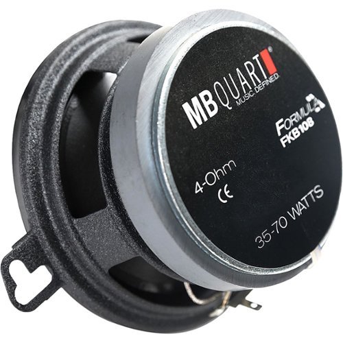 MB Quart Formula Series 3.5 2-Way Car Speakers with Polypropylene Cones (Pair) - Black GLOBAL SHIPPING