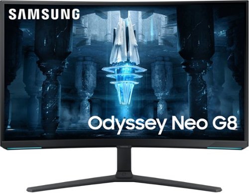Samsung - Odyssey Neo G8 32" Mini LED Curved 4K UHD 240Hz 1ms FreeSync Premium Pro Gaming Monitor - White
