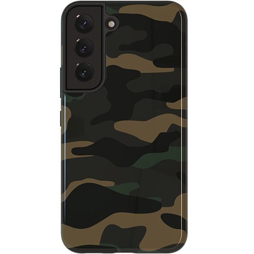 

ArtsCase - StrongFit Designers Case for Samsung S22 Plus - Green Camo / Black / Green