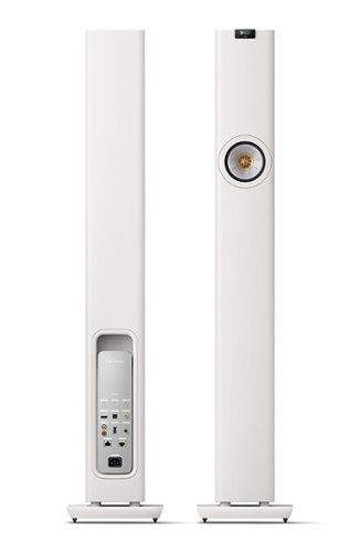 KEF - LS60 Wireless Floorstanding Speakers Pair - WHITE