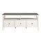 Walker Edison - 60" Modern Farmhouse Solid Wood TV Stand for Most TVs up to 65” - Grey/White Wash-Front_Standard