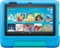 Amazon - Fire 7 Kids Ages 3-7 (2022) 7" tablet with Wi-Fi 16 GB - Blue-Front_Standard