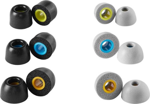 Image of Best Buy essentials™ - Replacement Memory Foam Eartips - Black