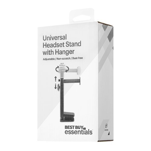 Best Buy essentials™ Universal Headset Stand with Hanger - Black HOW TO BUY