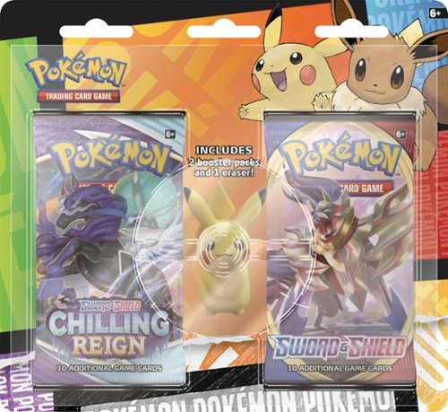 Pokémon - Trading Card Game: Back to School Eraser Blister - Styles May Vary