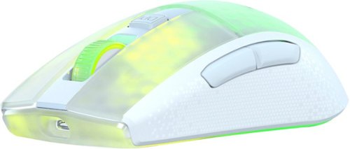 ROCCAT Burst Pro Air Lightweight Wireless Optical Gaming Ambidextrous Mouse with AIMO Lighting - Wireless - White GLOBAL SHIPPING