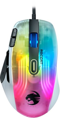 ROCCAT - Kone XP Wired Optical PC Gaming Mouse with multi-button design & AIMO RGB lighting - White