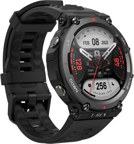 Amazfit T-Rex 2 Outdoor Smartwatch 35.3mm Polymer Alloy - Ember Black WORLDWIDE DELIVERY