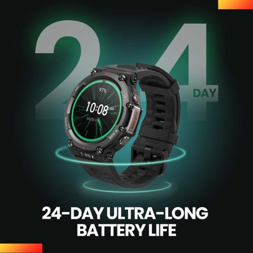 Amazfit T-Rex 2 Outdoor Smartwatch 35.3mm Polymer Alloy - Astro Black and Gold BUY IN CANADA
