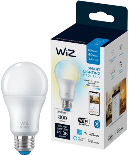 WiZ - A19 Wi-Fi Smart LED Bulb - Tunable White