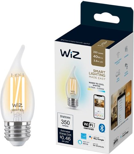 

WiZ - BA11 Candle Wi-Fi Smart LED Bulb - Tunable White