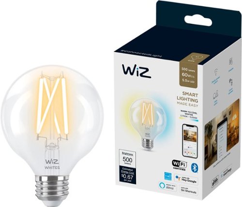 

WiZ - G25 Wi-Fi Smart LED Bulb - Tunable White