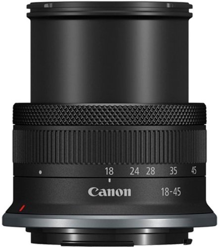 Canon RF-S18-45mm F4.5-6.3 IS STM Standard Zoom Lens for EOS R-Series Cameras - Black GLOBAL SHIPPING