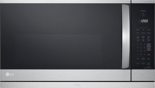 LG - 2.1 Cu. Ft. Over-the-Range Microwave with Sensor Cooking and ExtendaVent 2.0 - Stainless Steel