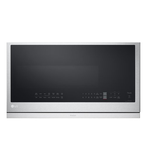LG - 2.1 Cu. Ft. Over-the-Range Smart Microwave with Sensor Cooking and ExtendaVent 2.0 - Stainless Steel