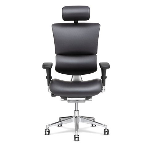 X-Chair - X4 Wide Seat M-Foam Executive Chair with Headrest - Black