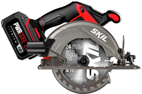 

Skil - PWR CORE 20 Brushless 20V 6-1/2-In Circular Saw Kit with 4.0 Ah Battery and PWR JUMP Charger - Black/Red