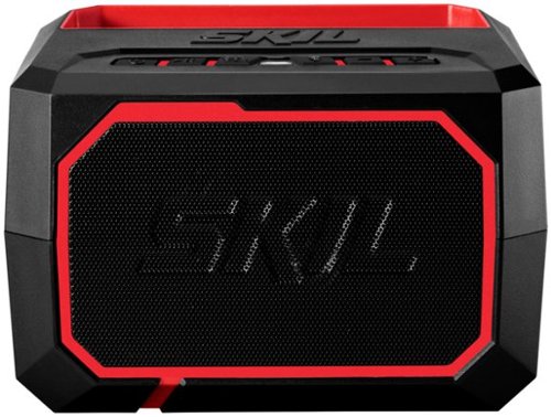 Image of Skil - PWR CORE 20V Portable Bluetooth Speaker with USB port, phone cradle, and auxiliary input - Red/Black